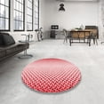 thumbnail image 4 of Ahgly Company Machine Washable Indoor Square Transitional Light Red Pink Area Rugs, 8' Square, 4 of 7