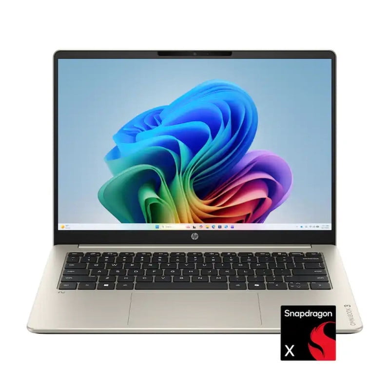 HP OmniBook 3 14 Copilot+ PC Laptop Snapdragon X X1-26-100 16GB 512GB SSD 14" 2K Touch Windows 11 Home Warm Gold 14-HZ0025DX