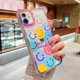 thumbnail image 3 of Funda para iPhone 11 con diseño de cara sonriente, protección para lentes, a prueba de golpes, moderna, suave, de TPU transparente, con diseño de flor sonriente para mujer y niña., 3 of 5