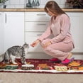 thumbnail image 4 of 2 Pcs Merry Christmas Kitchen Rugs and Mats Set of 2 Gingerbread Man Snowflake Christmas Tree Kitchen Mats for Floor Absobent Kitchen Floor Matfor Cook Home Decor (47x17+30x17 inches), 4 of 7