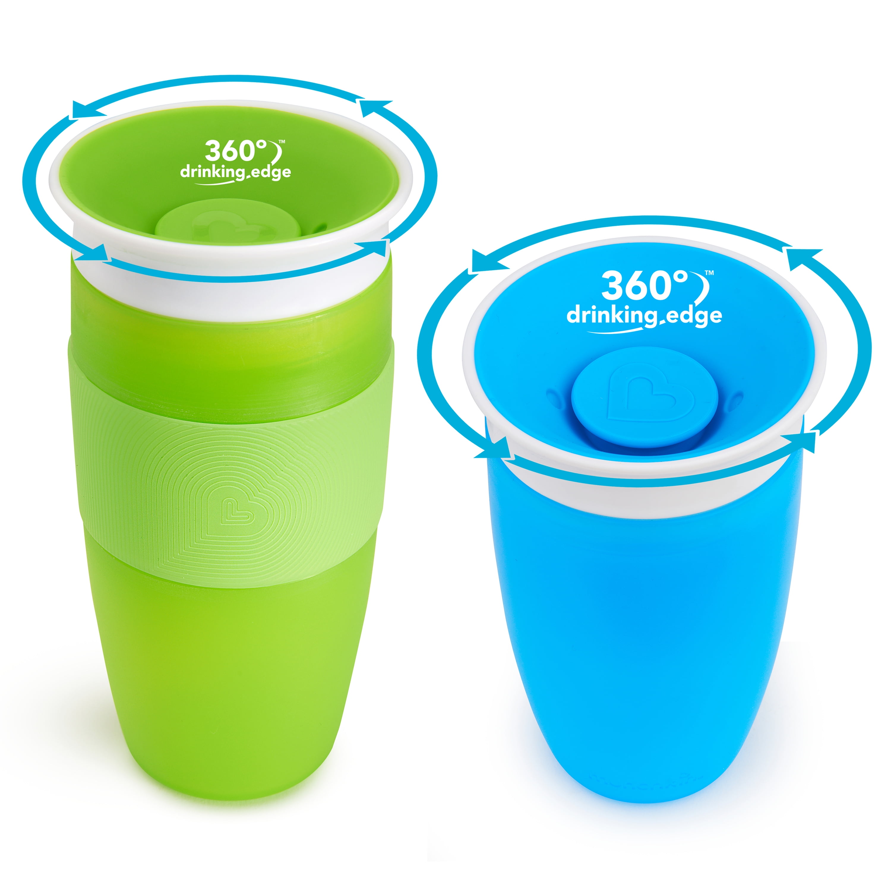 Munchkin® It's a Miracle®! Gift Set, Includes 10 oz & 14 oz Miracle® 360° Cups, Blue/Green, Unisex