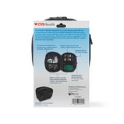 CVS Health Diabetic Organizer Carry Case – Portable Travel Storage Bag for Diabetic Supplies with Mesh Pockets & Four Compartments, Black, 1-Count
