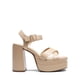 thumbnail image 2 of Sandalia DREAM PAIRS Plataforma con Tacones Cuadrados Nude 8.5, 2 of 7