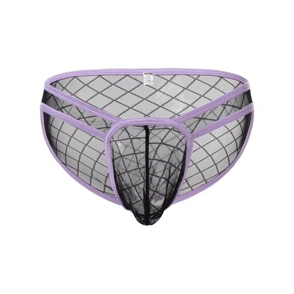 TANBOM Men's Mesh Triangle Nylon Underwear - Breathable & Lightweight Black M 1-Pack