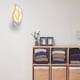 thumbnail image 2 of Lámpara de pared LED de 12 W con forma de hoja para interiores, moderna, para dormitorio, baño, porche, luz blanca cálida., 2 of 5