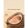 thumbnail image 6 of Fuzzy Cozy Women's Slippers - Genuine Suede Leather, Indoor Outdoor Fluffy Winter Shoes With Memory Foam Insole for Comfort & Warmth, Perfect Gift Choice, 6 of 11