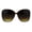 Tortoise Brown, variant on Womens Metal Chain Arm Exposed Lens Diva Plastic Fashion Sunglasses Tortoise Brown