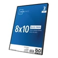 thumbnail image 2 of Mainstays Picture Frames, 8 x 10, Black, Front-Loading, Wall or Tabletop, Set of 3, 2 of 8