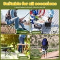 thumbnail image 6 of Folding Camping Stool with Side Pocket & Carry Bag, 12.9" Portable Fishing Camp Stool, Collapsible Camping Foot Rest, Camping Chairs Seat Lightweight for Adults Outdoor (White), 6 of 7