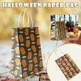thumbnail image 1 of Halloween Pumpkin Gift Candy Bag Halloween Paper Bag 10PC, 1 of 6