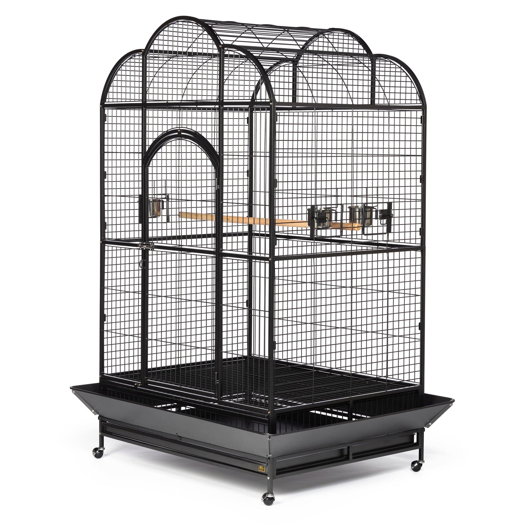 Prevue Pet Products Wrought Iron Silverado Macaw Dometop Bird Cage, Silver