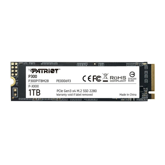 Patriot P300 M.2 PCIe Gen 3 x4 1TB Low-Power Consumption SSD