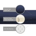 thumbnail image 4 of Memory Foam Bath Rug  Bathroom Mat Set of 3 Pcs  Gray, 4 of 7