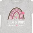 thumbnail image 4 of Inktastic Gigi and Pops Love Me Rainbow Girls Toddler T-Shirt, 4 of 5