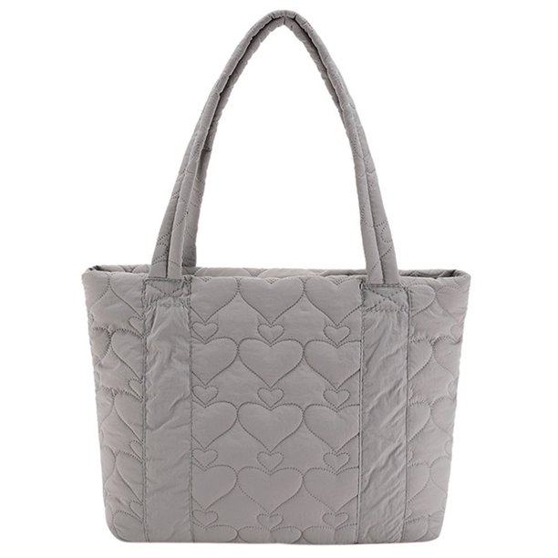 Bolso de hombro acolchado para mujer, bolso de mano tipo hobo, ligero, tipo tote, tipo cartera, para gimnasio, bolso de viaje