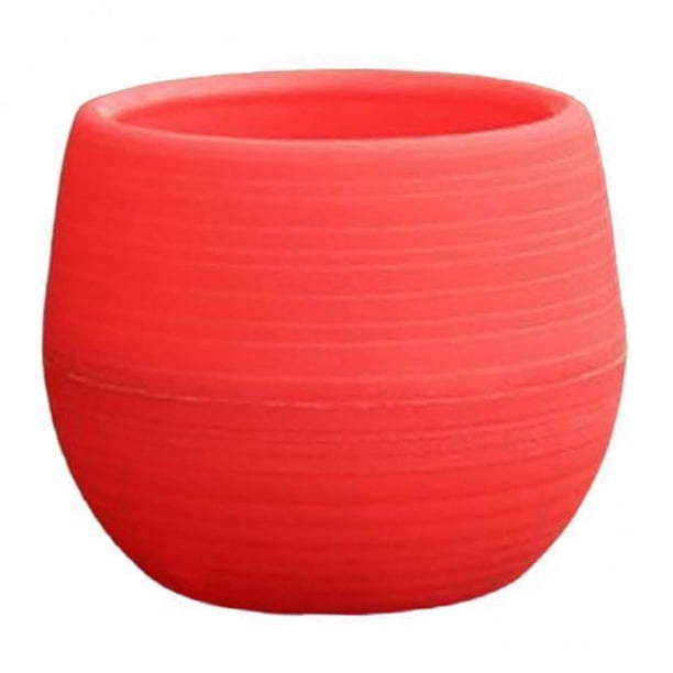 6x Mini Maceta Forma Forma Forma de Plástico para Escritorio, Contenedor de Plantas , Pequeñas Macetas Suculentas con Orificio de Drenaje 6 piezas