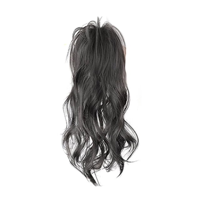 SGACAI Peluca de cola de caballo alta rizada natural Peluca de cabello sintético Peinado. Cabello B6K5 △η щ& υз