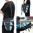 thumbnail image 5 of Mosiso Motorcycle Tail Bag Waterproof Storage Saddle Bag 10L Outdoor Sports Travel Motorbike Seat Back Bag Light Tank Bag Tool Carry Hand Shoulder Bags, Ice Blue, 5 of 7