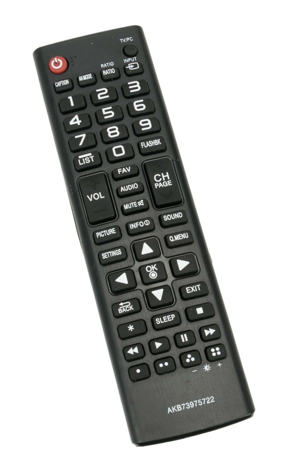 NEW AKB73975722 TV Remote Control for LG 22LB4510 22LH4530 24LF4520