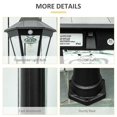 thumbnail image 6 of Barara King 92.5" Outdoor Lamp Post Light, Solar-Powered Streetlight, w/ Clear Glass, Black, 6 of 11