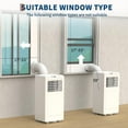 thumbnail image 4 of 8,000 BTU Portable Air Conditioner, 4-In-1 Portable AC Units for Rooms with Fan, Dehumidifier, Cools Up to 350 Sq.Ft. Room Air Conditioner, Remote, Auto Swing, Quite Opration, Timer, White Top, 4 of 7