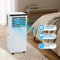 thumbnail image 1 of Historyli Aire acondicionado portátil de 8000 BTU, silencioso 3 en 1 con control remoto y deshumidificador para dormitorio, 1 of 7
