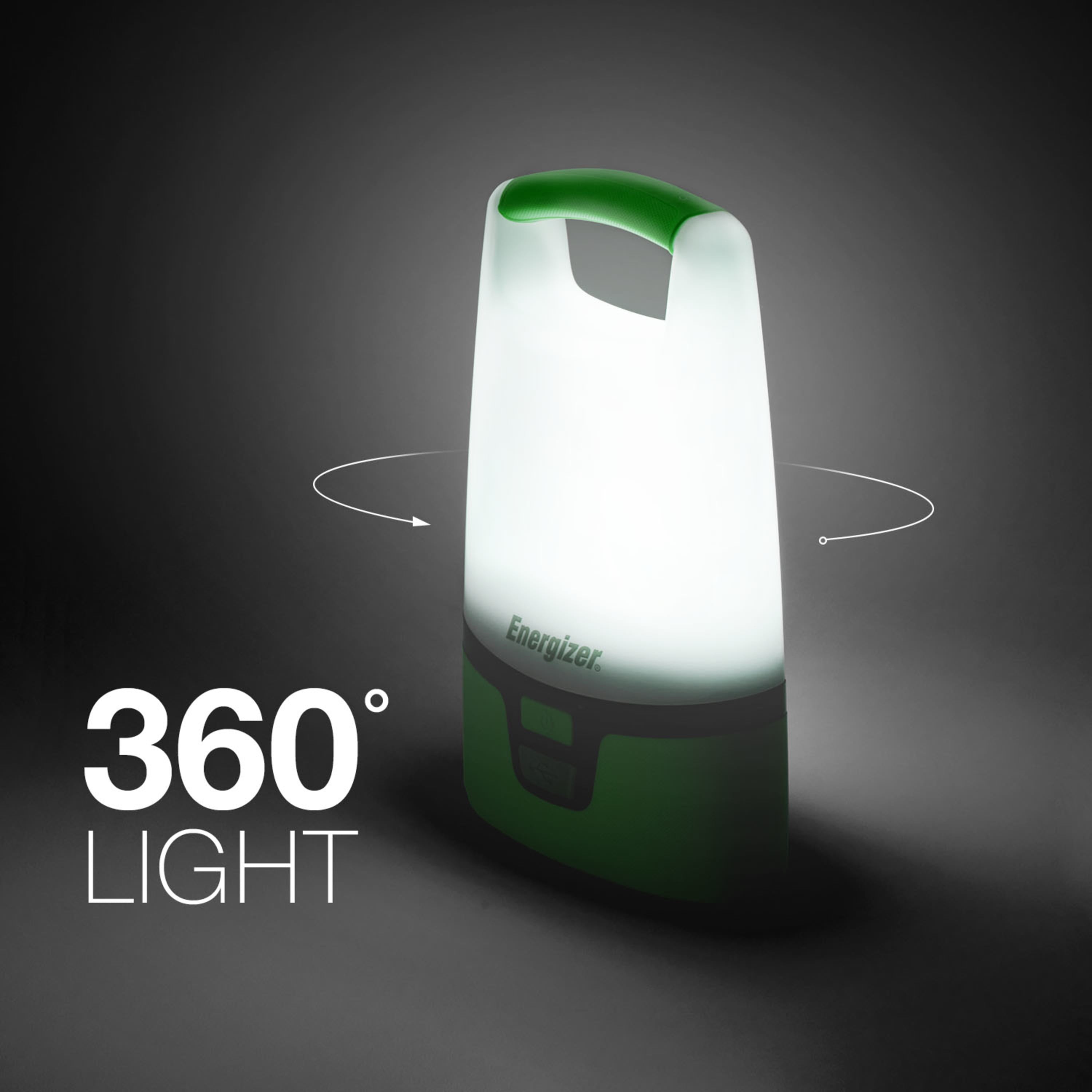 Energizer Vision LED Lantern, Versatile Camping Lantern, Emergency Light or Outdoor Light, USB Port to Charge Devices, Men's