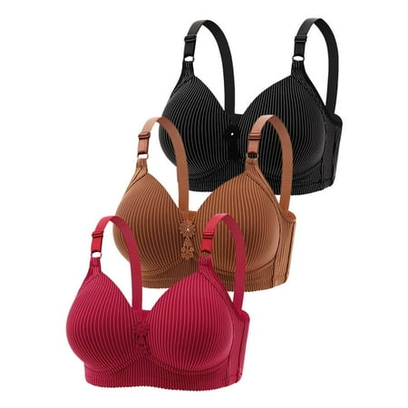 Akiihool Womens Plus Size Womens Bras Women s Underwire  Microfiber T Shirt  Full-Coverage Convertible Bra (BK3 50)