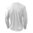 thumbnail image 4 of fatyb Mens Cotton Shirts Long Sleeve Button T Shirts with Pocket Crew Neck Breathable Casual Pullover, 4 of 6