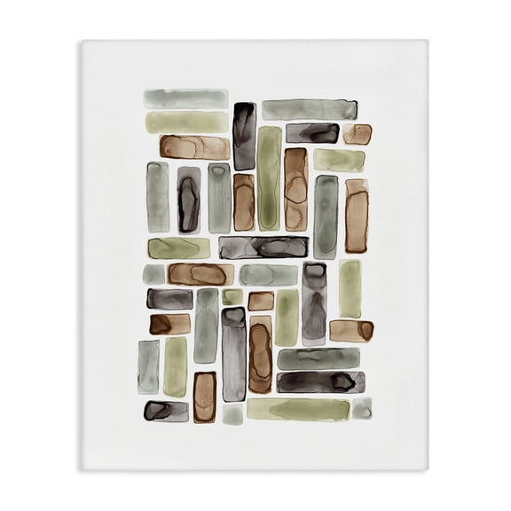 Stupell Industries Contemporary Mosaic Style Shapes Canvas Art, 16 x 20, by Lisa Nohren