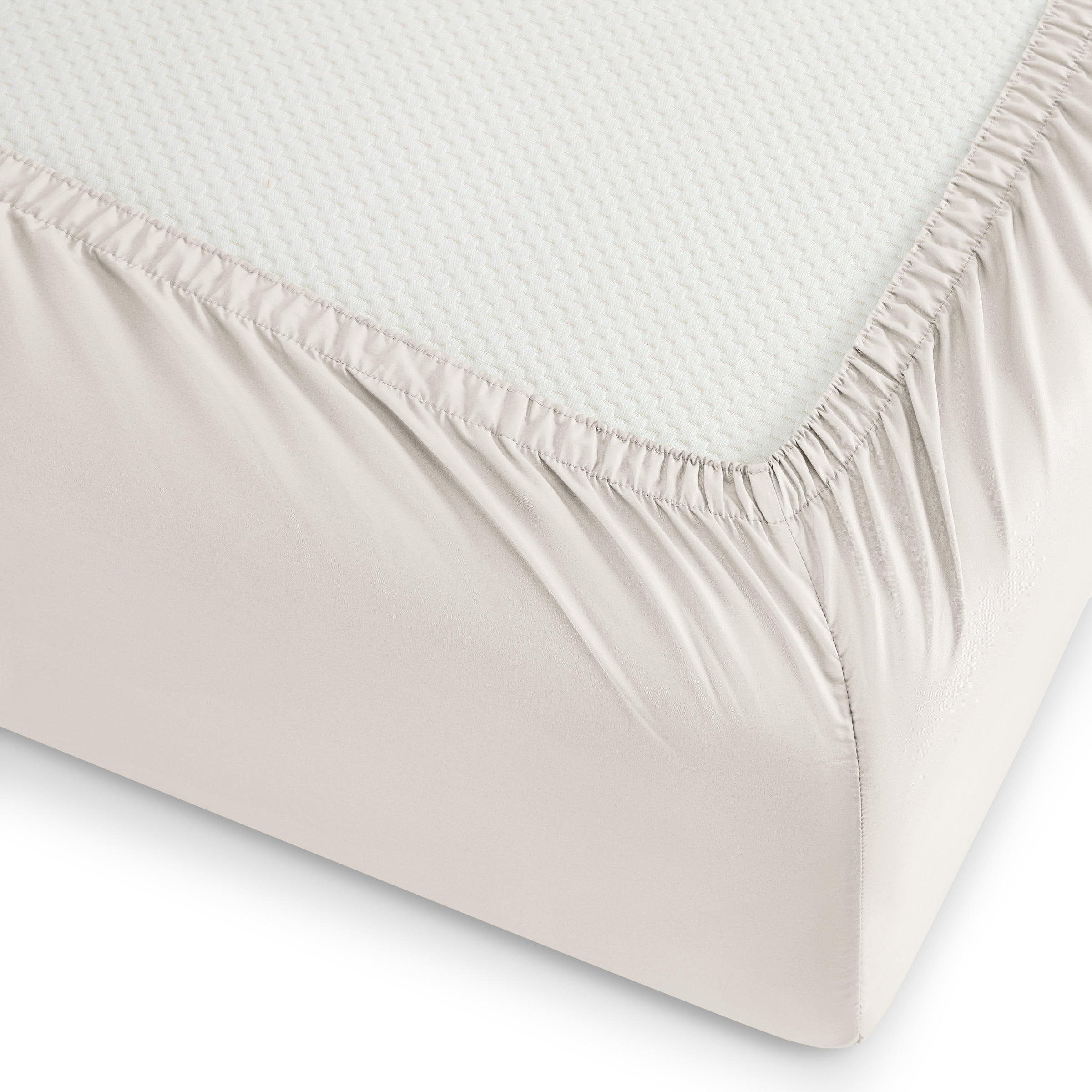 Wamsutta 1846 4-Piece 400 Thread Count Gardenia Egyptian Giza Cotton Percale Bed Sheets, King-Deep Pocket