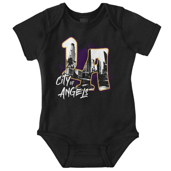 Urban Streetwear LA City of Angels Romper Boys or Girls Infant Baby Brisco Brands NB
