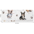 thumbnail image 7 of Cartoon Corgi Dog and Footprints Kitchen Rug Mat,Kitchen Runner Rugs Non Skid Washable,Decorative Kitchen Floor Mats for Kitchen,Sink,Laundry,17"x47.2", 7 of 7