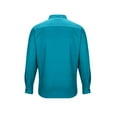thumbnail image 7 of KIHOUT Men's Spring Summer Solid Color Lapel Button Pocket Business Casual Long Sleeve Shirt, 7 of 7