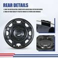 thumbnail image 3 of 4 Pack 17 inch Wheel Skins for 2010-2025 Ford F-150 XL Model,Hubcaps Compatible With Steel Wheels,Snap-On Installation,ABS+PC,Black Matte, 3 of 8