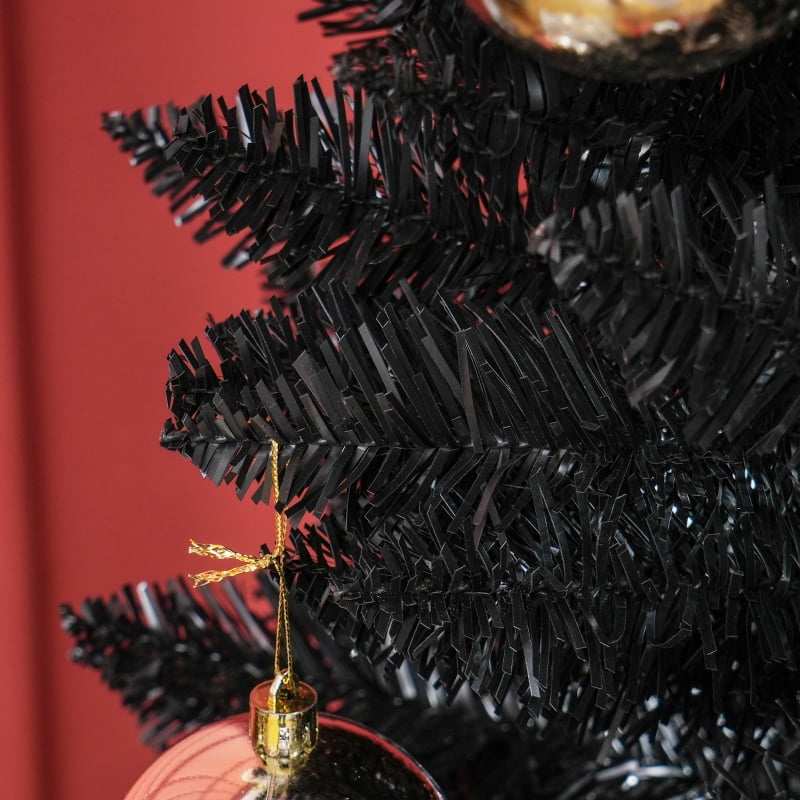 Alvantor Christmas Tree Unlit Pencil with 618 Tips, Slim Holiday Decor 21.75"x21.75"x96" 8ft Black
