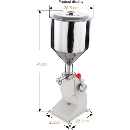 A03 Machine de remplissage de liquide Pâte manuelle pour crème shampooing  cosmétique 5-50ml