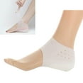 thumbnail image 1 of 1 Pair Unisex Invisible Height Lift Heel Pad Sock Liners Soft Heighten Insole, 1 of 8