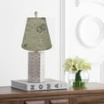 thumbnail image 4 of Urbanest Linen Empire Lamp Shade 5x9x8.5", Natural With Brown Script, Set of 2, 4 of 6