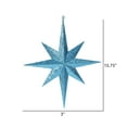 thumbnail image 2 of Vickerman 15.75" Turquoise Glitter Bethlehem Star Christmas Ornament, 2 of 2