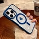 thumbnail image 3 of Luxury Magsafe Magnetic Wireless Charge Clear Acrylic Case For iPhone 15 14 Plus 13 12 Mini 11 Pro Max Candy Color Bumper Cover, 3 of 5