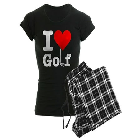 

CafePress - I Heart Golf - Women s Dark Pajamas