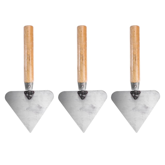 Shisuyan 3Pcs Construction Trowels Mud Trowel Wood Multi Color for DIY Enthusiasts