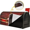 thumbnail image 6 of Red Hearts Mailbox Cover Magnetic Standard Size Dark Red Valentines Mailbox Covers Letter Post Box Cover Wrap Decoration Welcome Home Garden Outdoor 21" Lx 18" W, 6 of 6