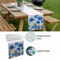 thumbnail image 5 of Blue Flowers Table Runner - 120 Inch Long, Kitchen Dining Table Runner Dresser Scarves, Watercolor Botanical Nature Floral Herbs Farmhouse Decor for Coffee Tables Wedding Party Banquet, 5 of 8