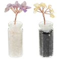 thumbnail image 1 of Crystal Fortune Tree Ornament for Tabletop Decor with 2Pcs, 1 of 5