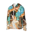 thumbnail image 3 of Goofa Funny Swimming Chihuahua Printed Women's UPF 50+ Sun Protection Hoodie Jacket Lightweight Long Sleeve Sun Shirt for Women with Pocket Hiking Outdoor-Large, 3 of 9