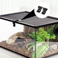thumbnail image 2 of Rhewides 4pcs Turtle Feeding Box with Lock Buckle, Reptile Terrarium Anti-Escape Clips for Secure Habitat, 2 of 11