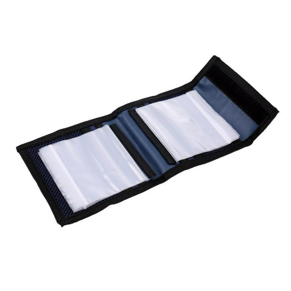 Fishing Leader Wallet, Tapered Leader Storage, 12 Removable Sleeves Line Tippet