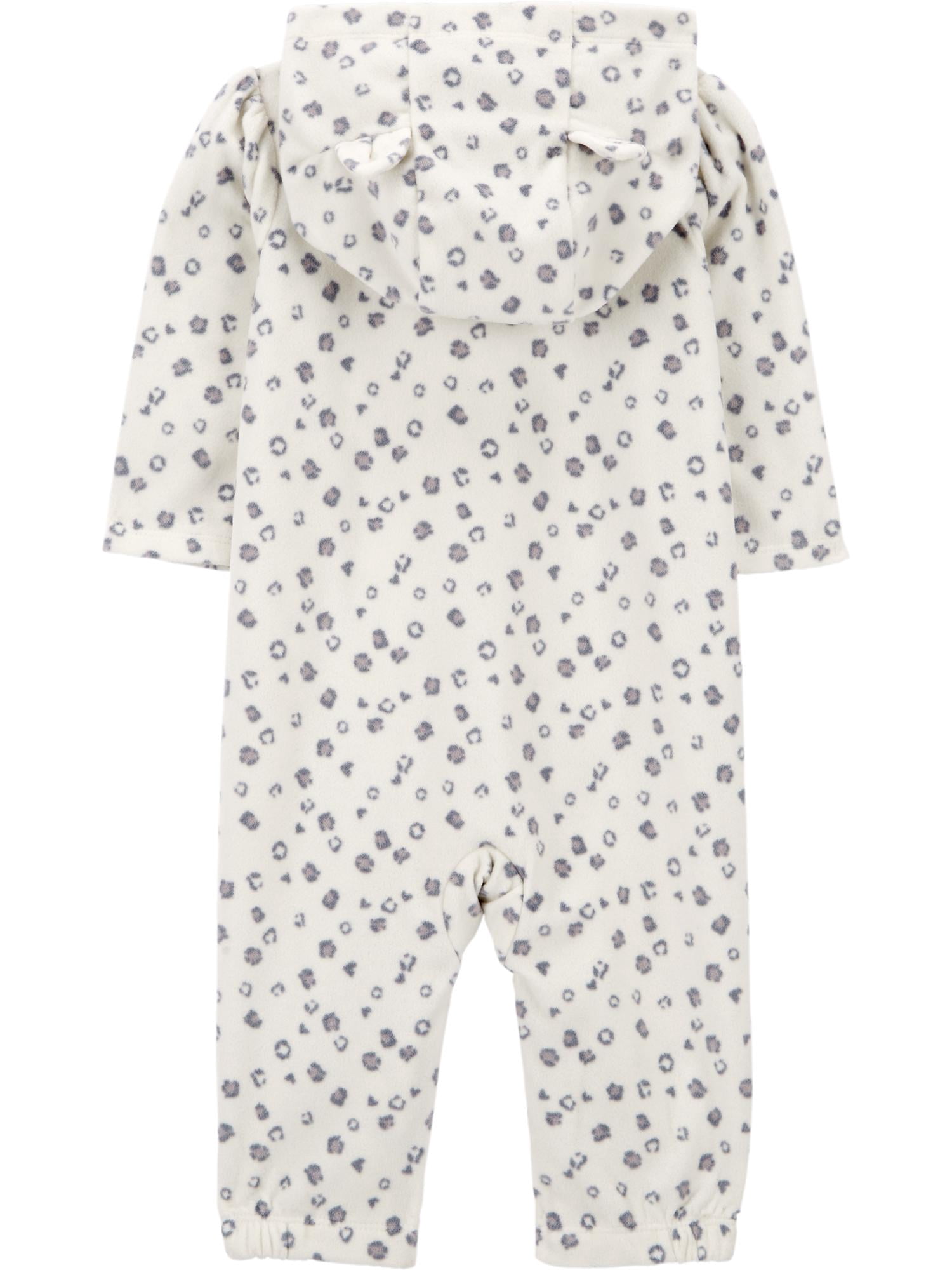 Carter's Child of Mine Baby Girl Hooded Jumpsuit, One-Piece, Sizes 0/3-24 Months